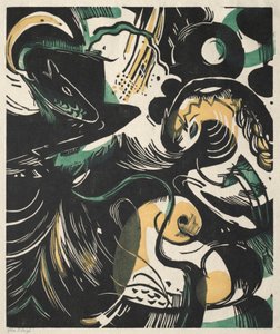 Første Mosebok II av Franz Marc