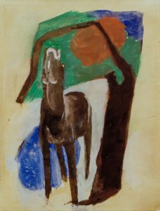 Klagende hest av Franz Marc