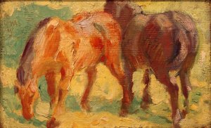 Lite hestebilde av Franz Marc