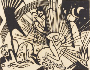 Forsoning (Versoehnung) av Franz Marc