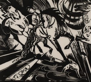 Rideskole av Franz Marc