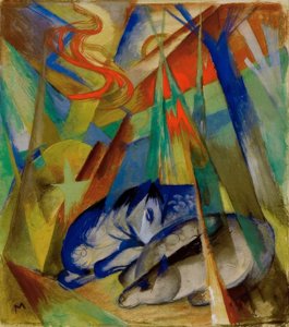 Sovende dyr av Franz Marc