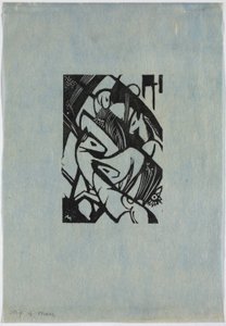 Sprangende hester av Franz Marc