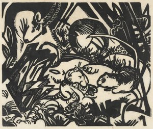 Tier Legend (Animal Legend) av Franz Marc