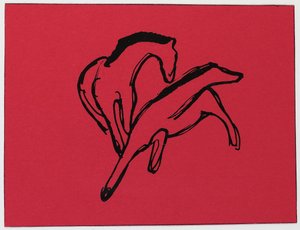 To hester av Franz Marc