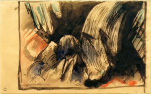 Foss i fjellet av Franz Marc