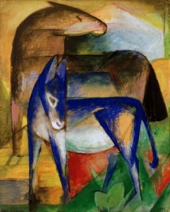 To blå esler av Franz Marc