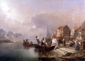 Norsk Bryllupsfest av Franz Richard Unterberger