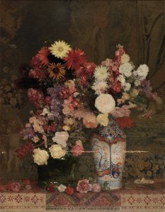 Høstblomster med vase