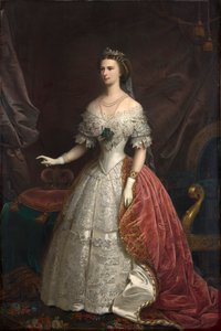 Portrett av Elisabeth av Bayern, 1869. av Franz Russ the Younger