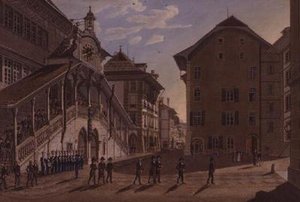 Berner storråd forlater rådhuset av Franz Schmidt