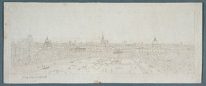 Utsikt over Wien fra Belvedere-palasset av Franz Schmied