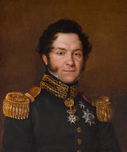 Portrett av Jean-Noé-Godefroy de Polier-Vernand 1782-1833, 1823. av Franz Seraph Stirnbrand
