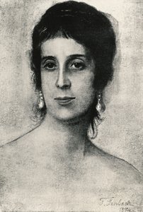 Portrett av Laura Acton (Napoli av Franz Seraph von Lenbach