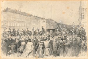 Prosesjon av Alexander II, 1862. av Franz Teichel