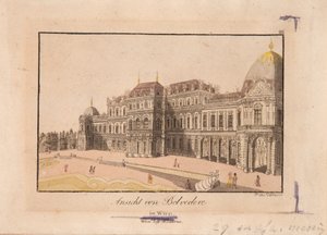 Utsikt over Belvedere av Franz Volkmann