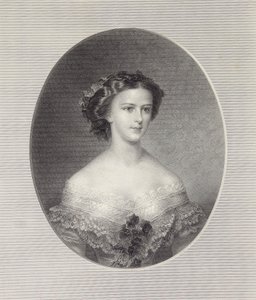 Portrett av keiserinne Elisabeth av Østerrike, ca 1855.