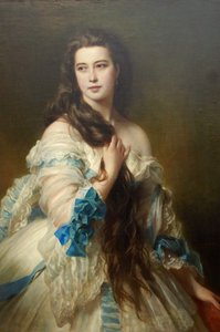 Nadezhda Nikolayevna Rimskaya-Korsakova født Purgold, ca. 1870 av Franz Xaver Winterhalter