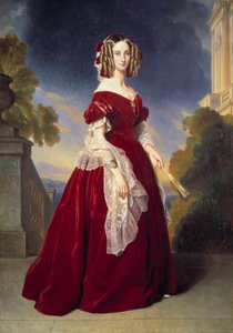 Portrait en pied av Louise Marie Therese Charlotte Isabelle d