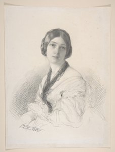 Portrett av baronesse Gudin, født Margareth Louis Hay av Franz Xaver Winterhalter