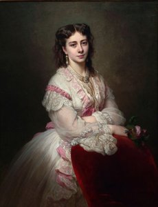 Portrett av grevinne Maria Branicka 1843-1918, geb. Prinsesse Sapieha, 1865 av Franz Xaver Winterhalter