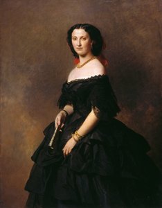 Portrett av hertuginne Elizaveta Alexandrovna Baryatinskaya, født prinsesse Chernysheva 1826-1902. av Franz Xaver Winterhalter