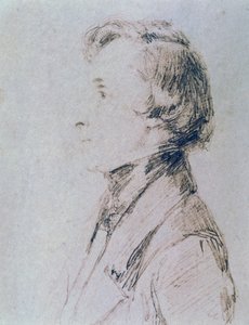 Portrett av Frederic Chopin (Zelazowa Wola av Franz Xaver Winterhalter