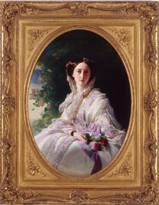Portrett av storhertuginne Olga Nikolaevna av Russland 1822-1892, dronning av Württemberg, 1856 av Franz Xaver Winterhalter