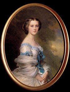 Portrett av Louise Sophie Melanie Renouard de Bussiere, grevinne Edmond de Pourtales (1836-1914) Maleri av Xaver Winterhalter (1806-1873) 1857 Privat samling av Franz Xaver Winterhalter