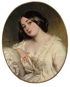 Portrett av en dame av Franz Xaver Winterhalter