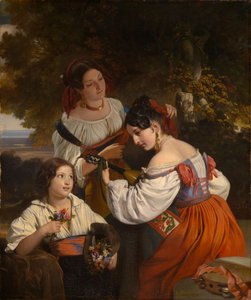 Romersk sjangerscene av Franz Xaver Winterhalter