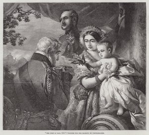 Den første mai, 1851, malt for Hennes Majestet av Franz Xaver Winterhalter