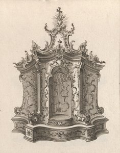 Design for et tabernakel, plate 1 fra serien 