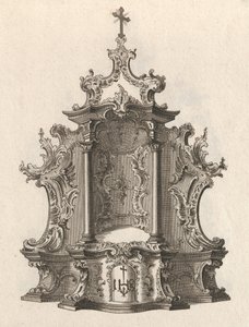 Design for et tabernakel, plate 2 fra serien 