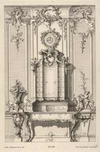 Wall Elevation with a Secretaire, fra 