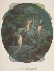 Kentaur, nymfer og amor
