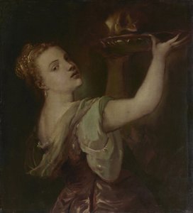 Kopi etter Titian: Lavinia som Salome av Franz von Lenbach