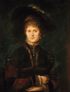 Magdalena Plach (?) av Franz von Lenbach