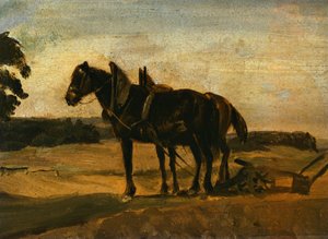 Hester foran plogen av Franz von Lenbach