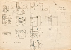 Designskisser til Matcha Atelier Villa - plantegninger av Franz von Matsch