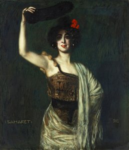 Danserinnen Saharet av Franz von Stuck