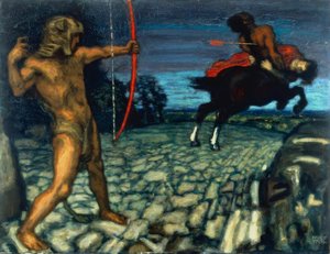 Hercules og Nessus av Franz von Stuck