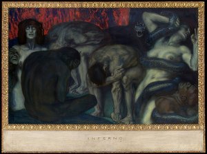 Helvete. 1908 av Franz von Stuck