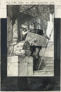 Siegfried og Kriemhild av Franz von Stuck