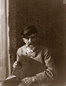 Portrett av den italienske maleren Domenico Morelli (1826-1901)