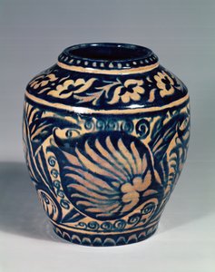 Vase fra Bushey Heath Pottery av Fred Passenger