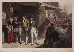 På vei til Trafalgars Bay, Nelson forlater Portsmouth for seieren