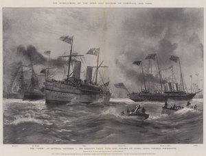 Hjemkomsten til hertugen og hertuginnen av Cornwall og York av Fred T. Jane