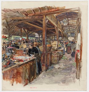 Inne i Marché des Enfants-Rouges