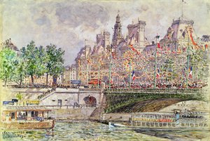Place de lHotel de Ville, Paris, 14. juli 1905